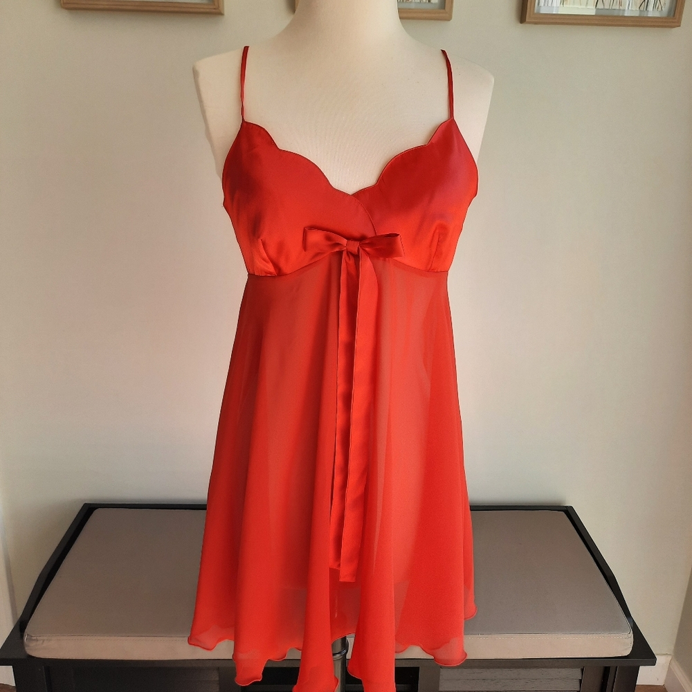 Victoria's Secret baby doll red chemise slip